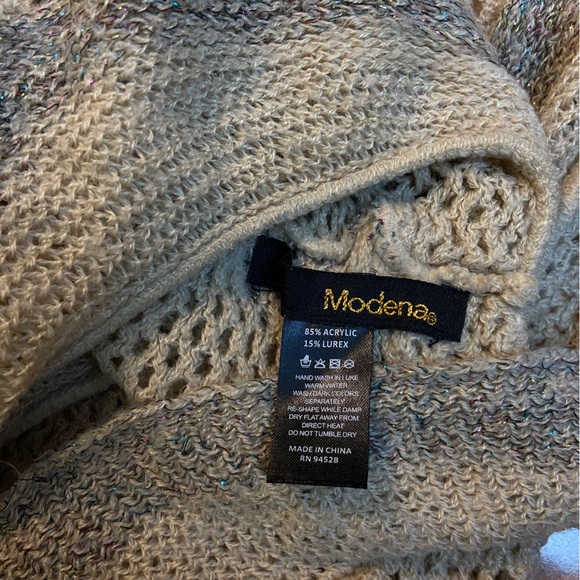Modena Ruffled Knit Shawl Infinity Scarf - Picture 5 of 5